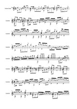 Polonaise, arrangement for classical guitar