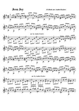 Jesu, Joy of Man's Desiring by J'S. Bach from Cantata, arrangement for classical guitar