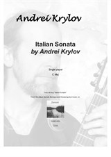 Italian sonata for classical guitar by Andrei Krylov