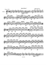 Suite in D for classical guitar. Part 3 Allegro
